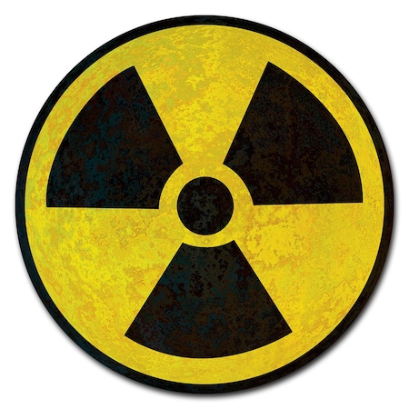 Signmission Radioactive Circle Vinyl Laminated Decal D-16-CIR-Radioactive